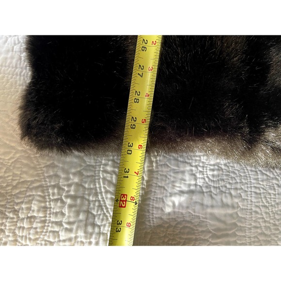 Gorgeous Sears Fashions Vintage Dark Brown Faux Fur Coat. Size L-XL - Picture 6 of 7